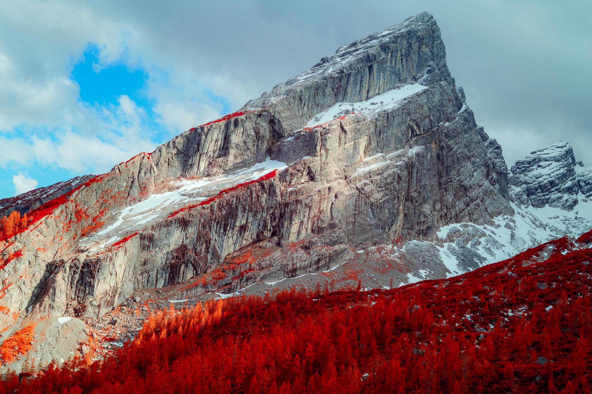 Berchtesgadener Alpen - die Watzmann-Frau - Blid klicken zum vergrößern.
