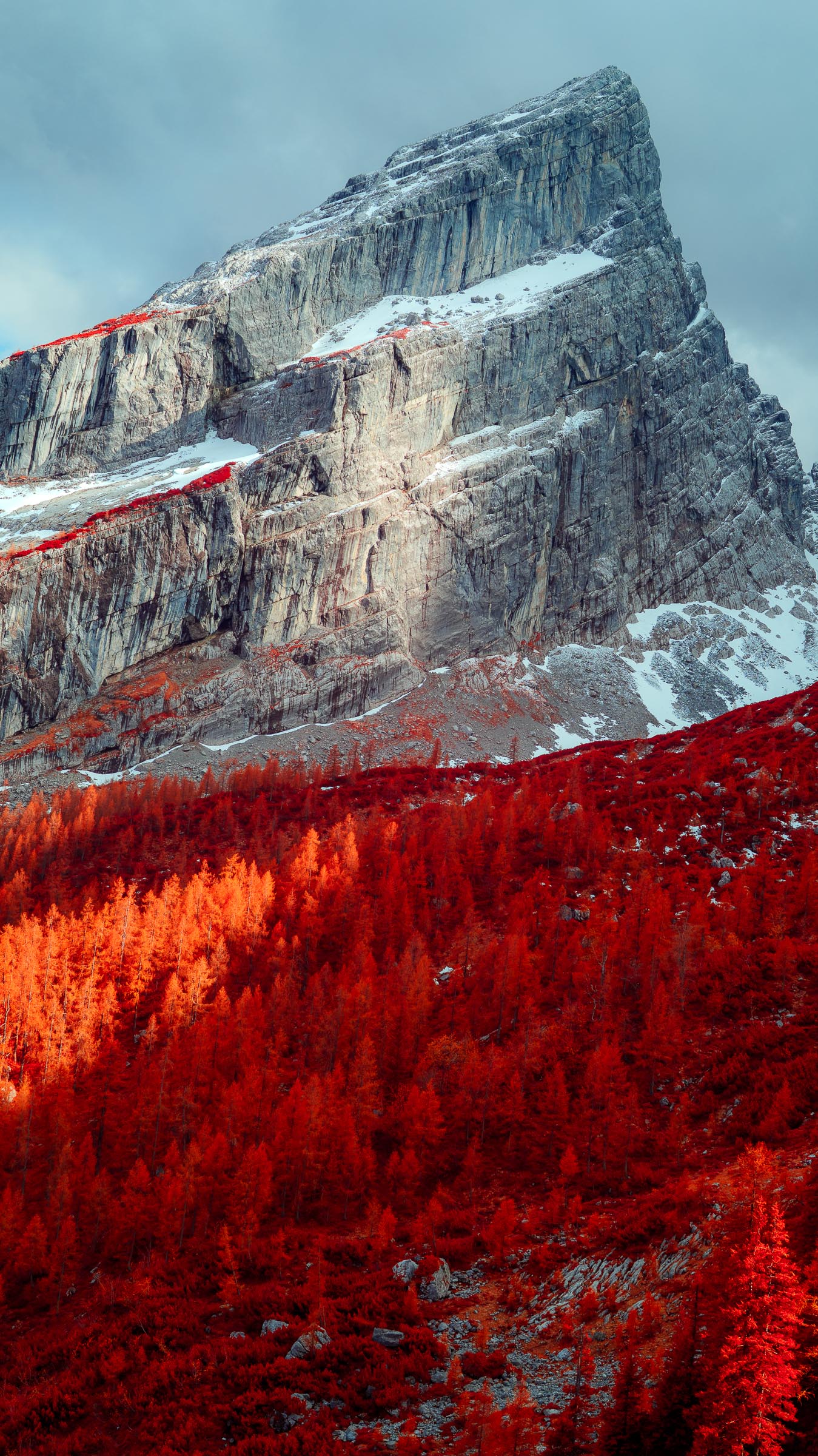 Berchtesgadener Alpen - die Watzmann-Frau - Blid klicken zum vergrößern.