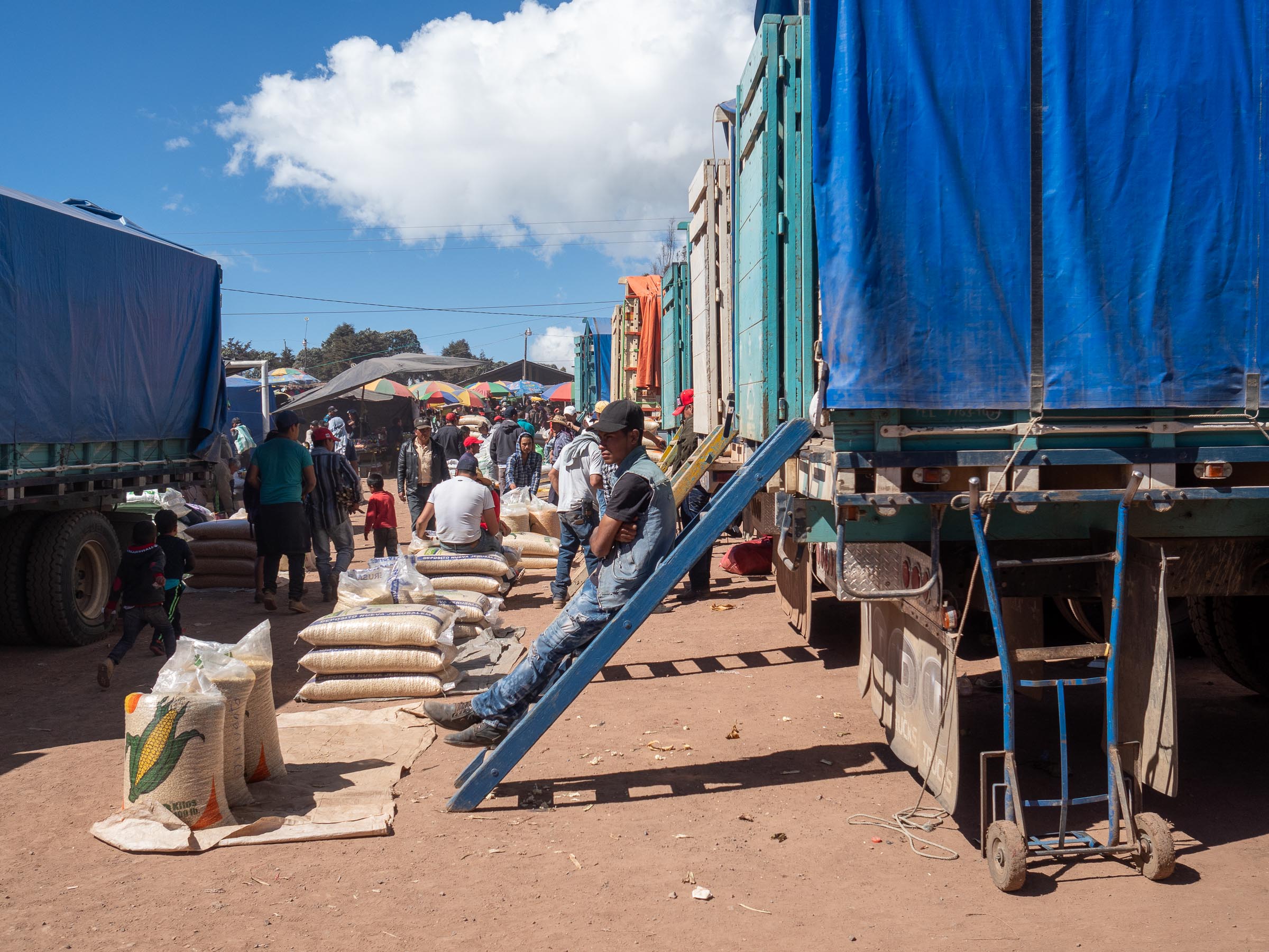 Der Viehmakt in Potrerillo - Blid klicken zum vergrößern.
